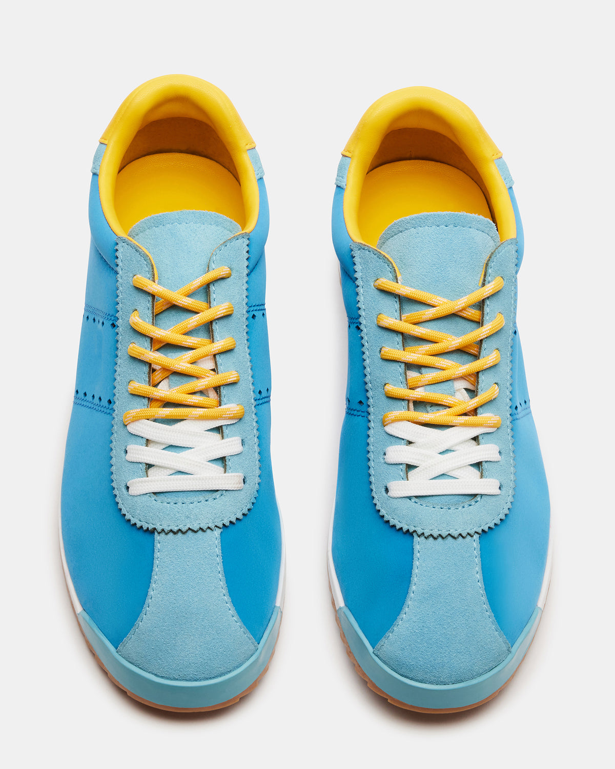 Steve Madden MIRAGE Blue/Yellow Low-Top Sneaker | Women's Sneakers