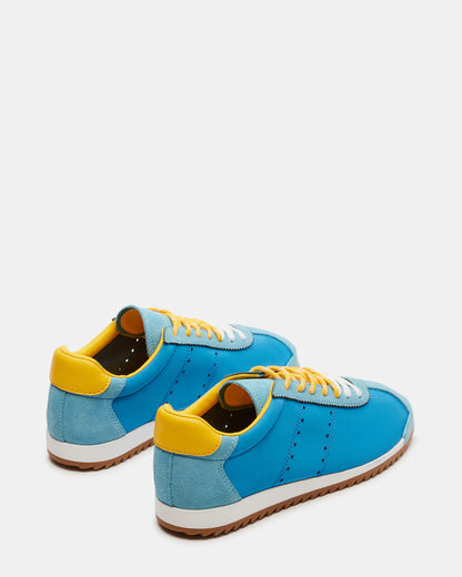 Steve Madden MIRAGE Blue/Yellow Low-Top Sneaker | Women's Sneakers
