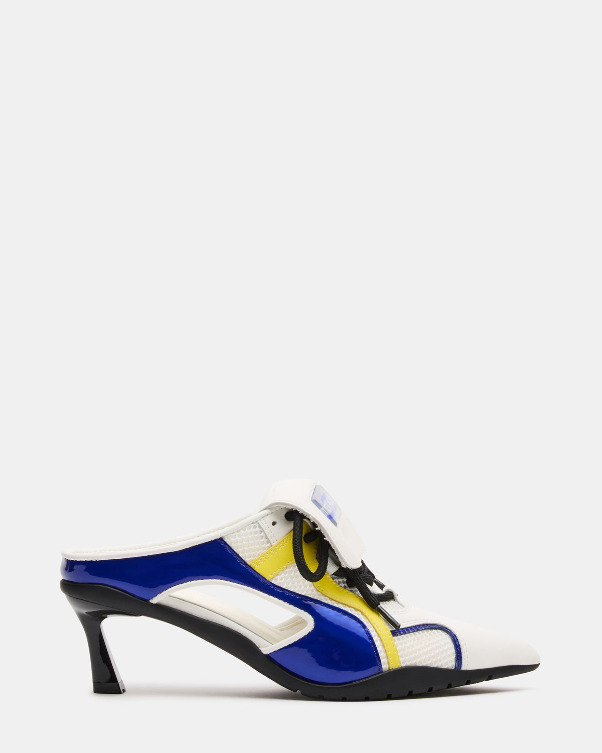 Steve Madden SHEVRON Blue Multi Pointed-Toe Lace-Up Women's Sneaker