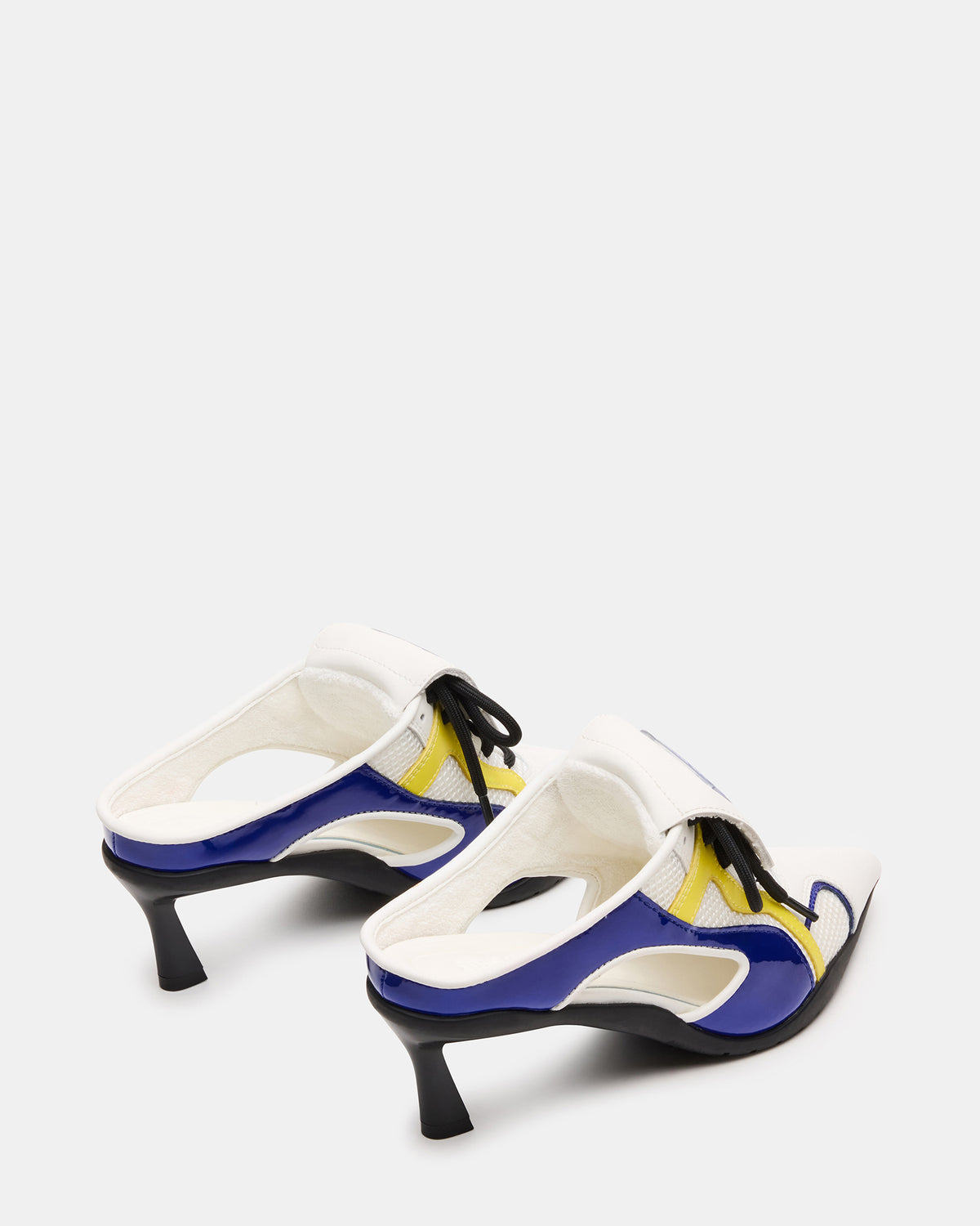 Steve Madden SHEVRON Blue Multi Pointed-Toe Lace-Up Women's Sneaker