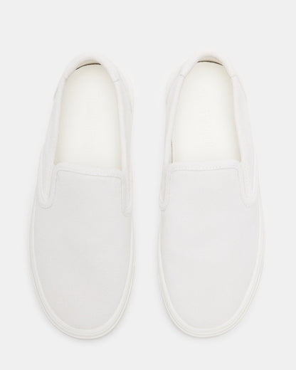 Steve Madden MURPHY White Suede Women's Low-Top Sneaker