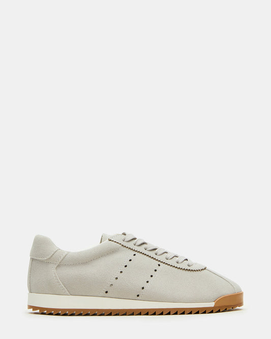 Steve Madden MIRAGE Grey Suede Low-Top Sneaker | Women's Sneakers