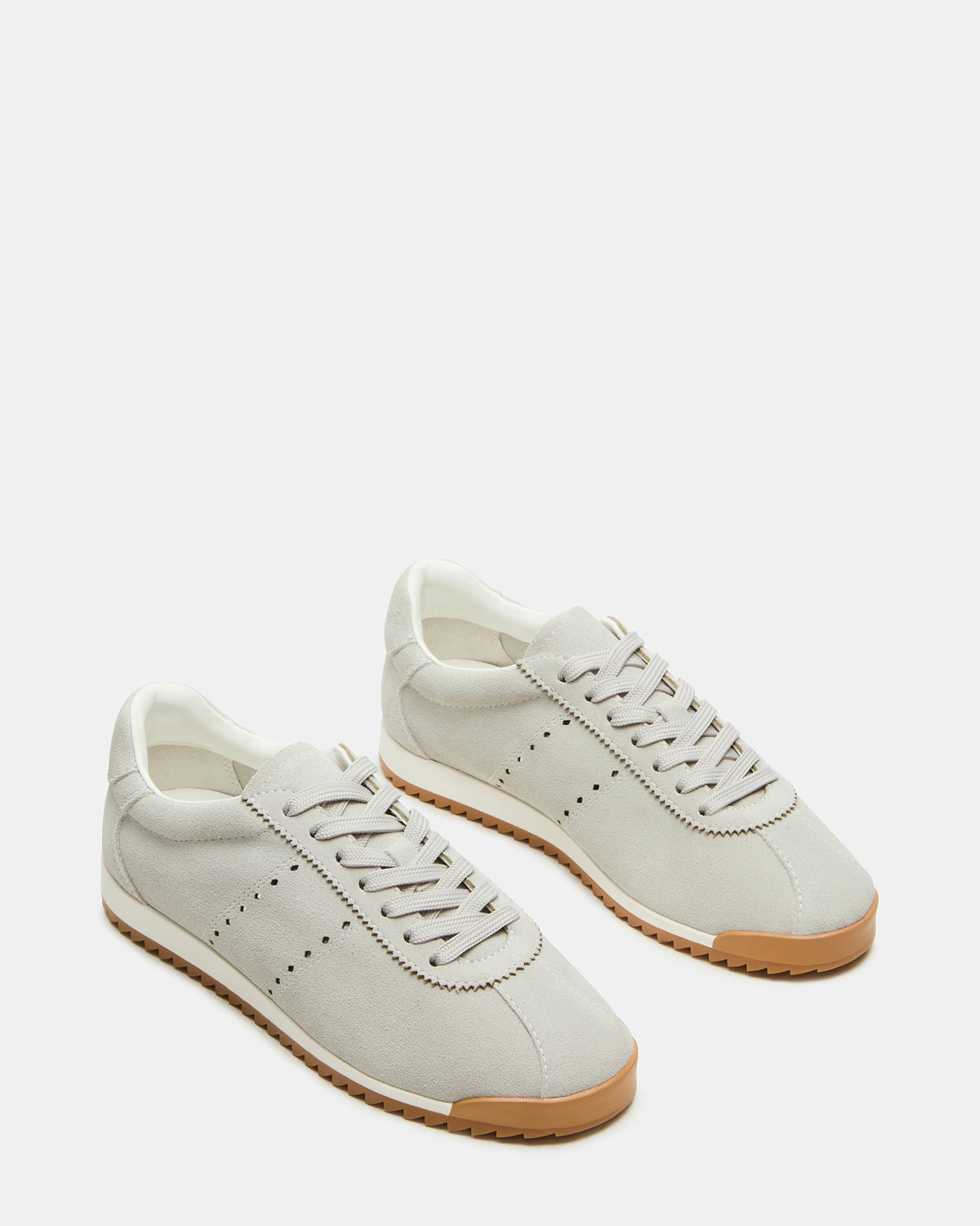 Steve Madden MIRAGE Grey Suede Low-Top Sneaker | Women's Sneakers