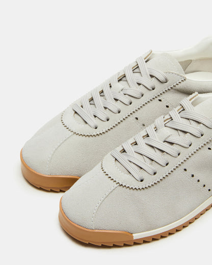 Steve Madden MIRAGE Grey Suede Low-Top Sneaker | Women's Sneakers