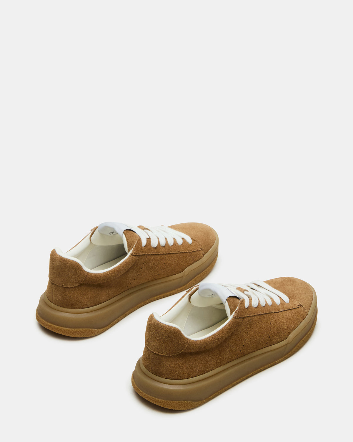 Steve Madden STRIVE Tan Suede Low-Top Lace-Up Sneaker | Women's Sneakers