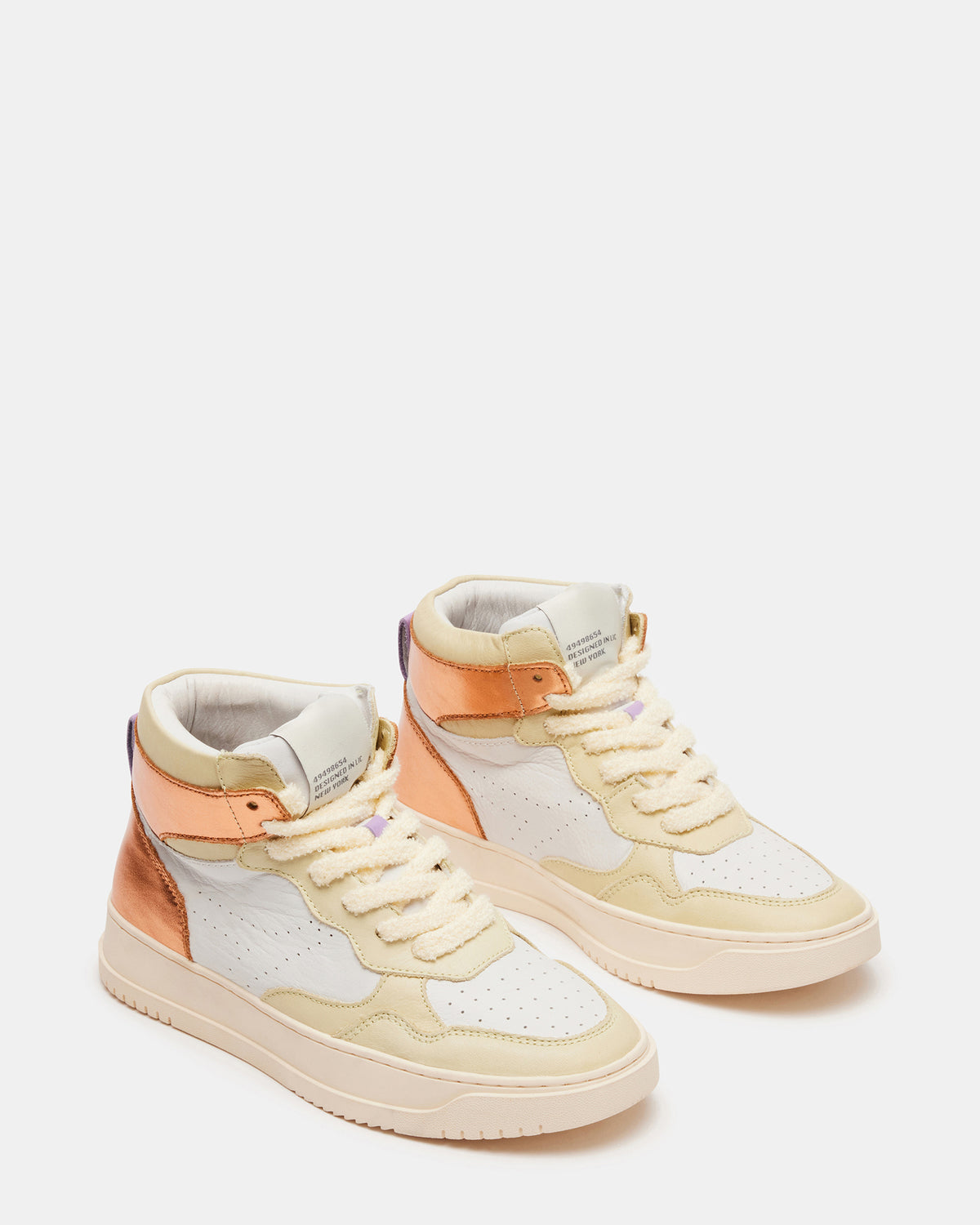 Steve Madden MARKED Yellow Multi High-Top Lace-Up Sneaker | Women's Sneakers