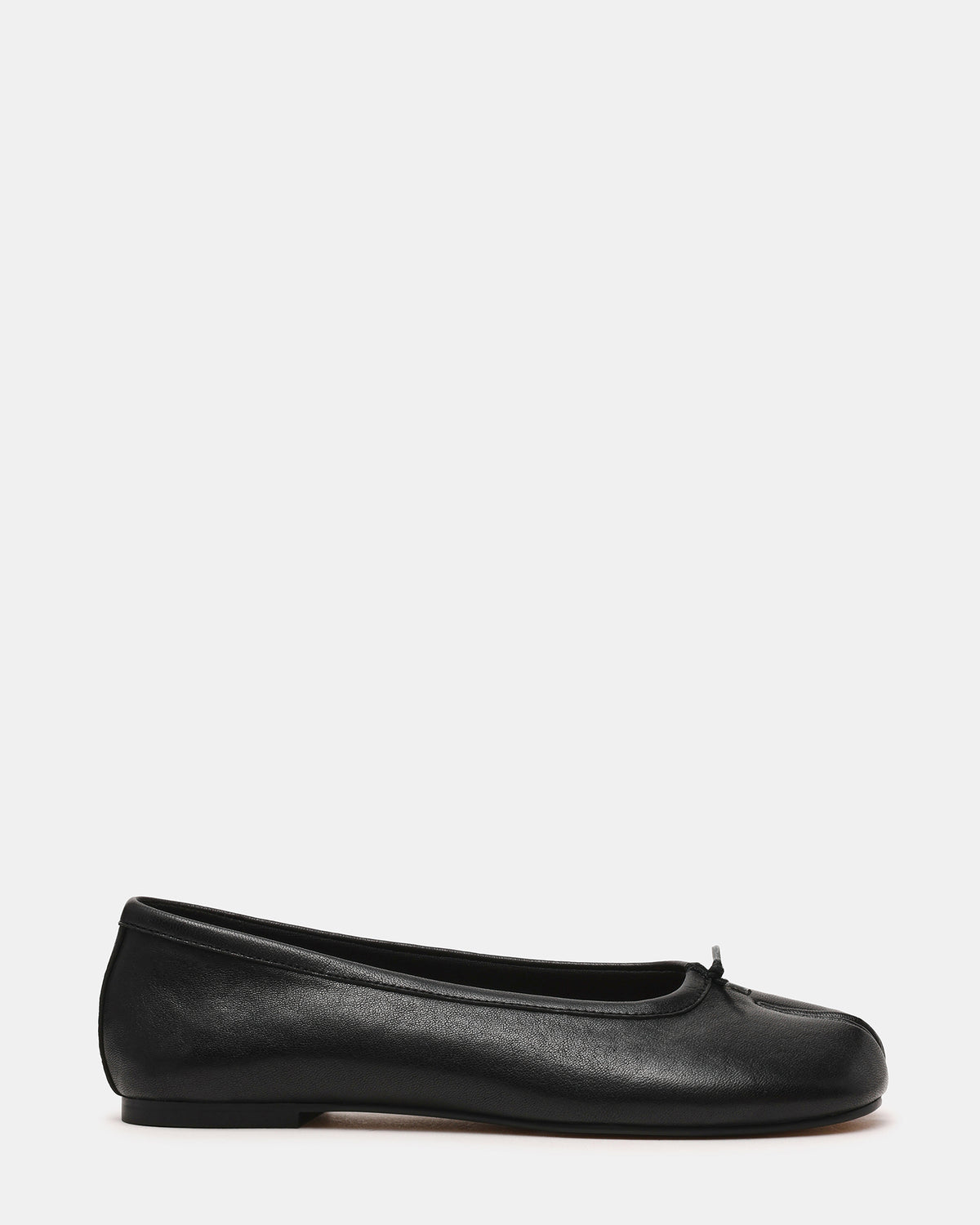 Steve Madden CALICO Black Leather Split Toe Tabi Women's Ballet Flat