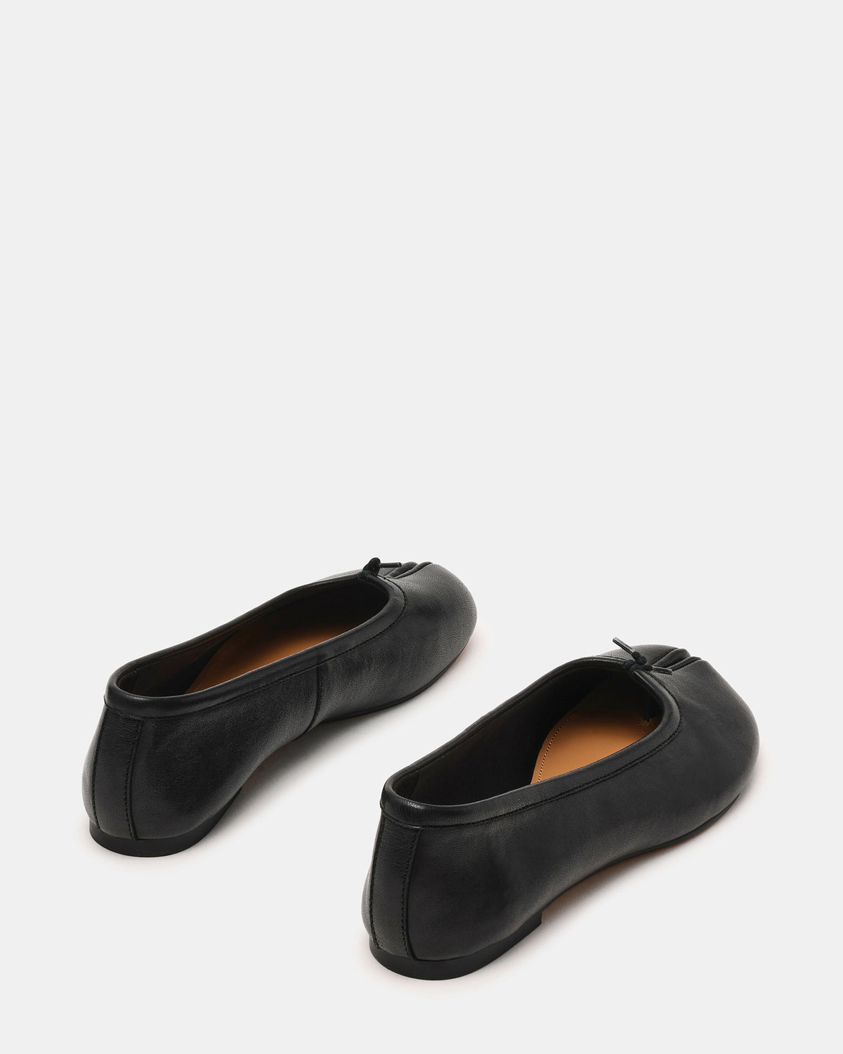 Steve Madden CALICO Black Leather Split Toe Tabi Women's Ballet Flat