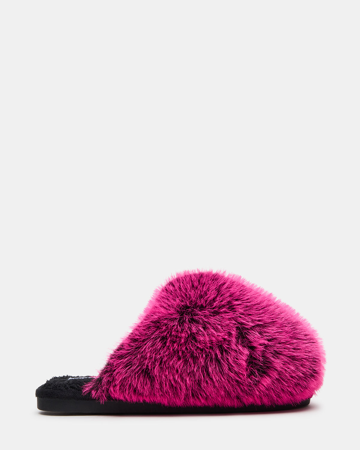 Steve Madden POOF Fushia Slip-On Faux Fur Mule Women's Flat