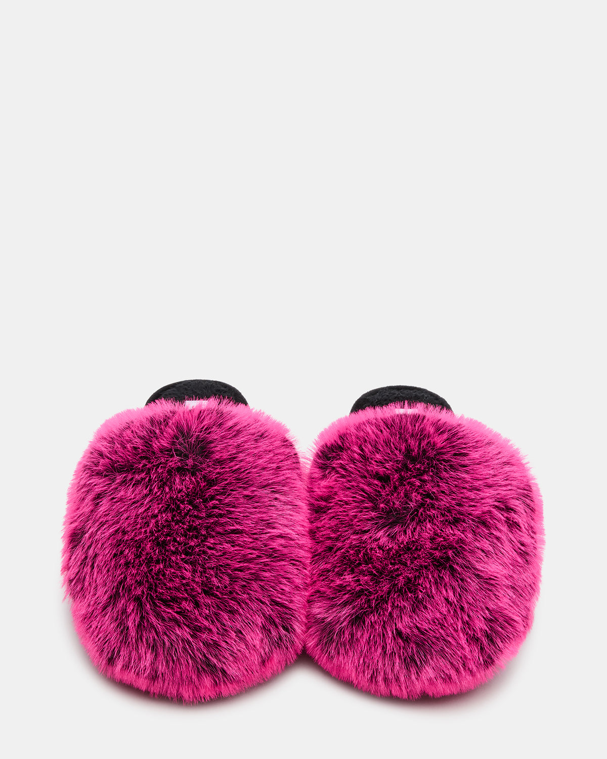 Steve Madden POOF Fushia Slip-On Faux Fur Mule Women's Flat
