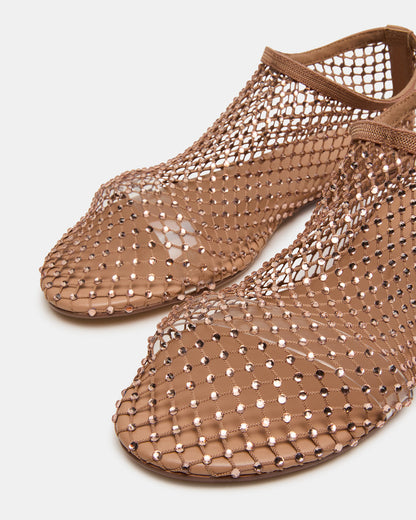 Steve Madden MINO Blush Rhinestones Women's Flat