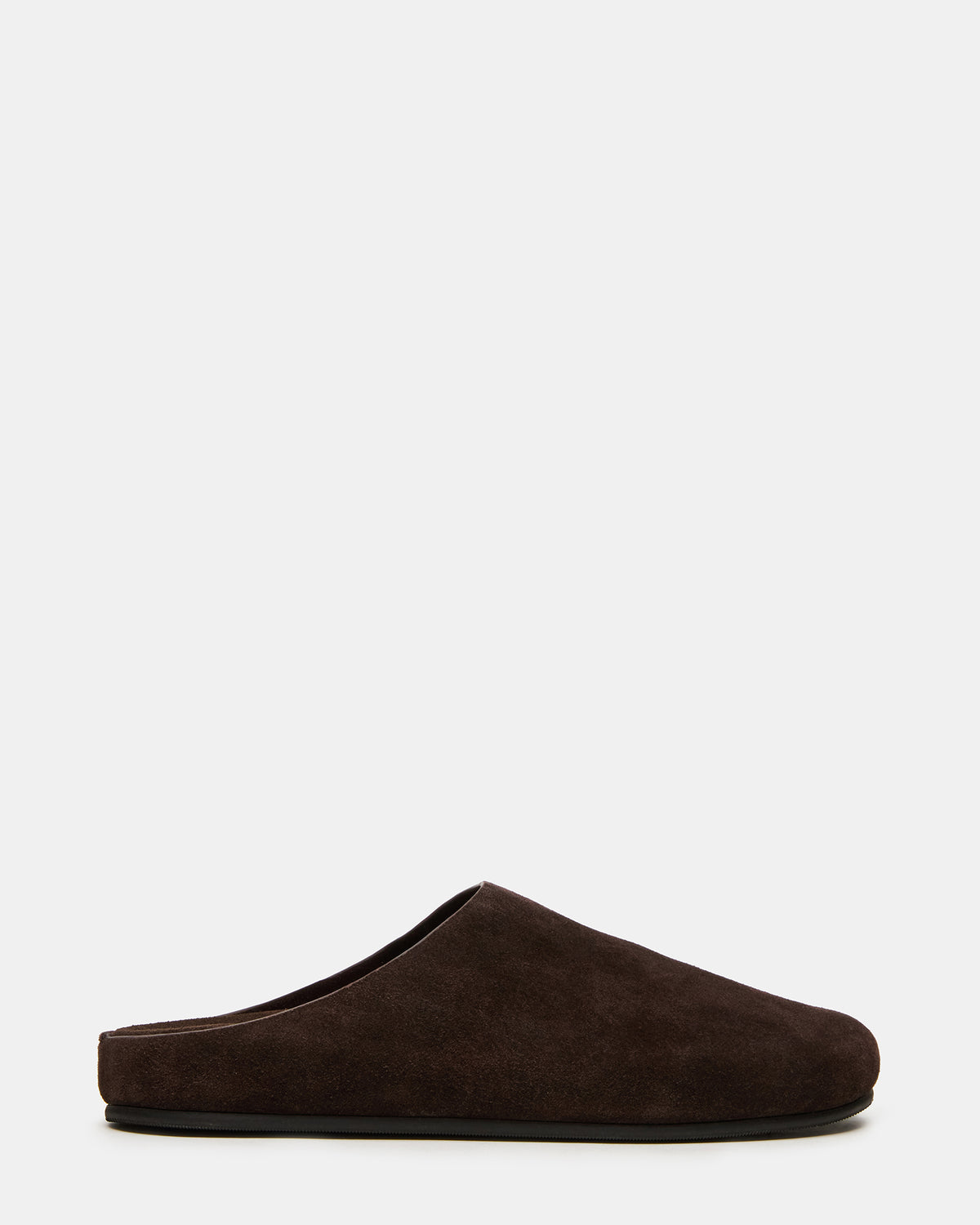 Steve Madden FERN Brown Suede Mule Slip-On Round-Toe Women's Flat