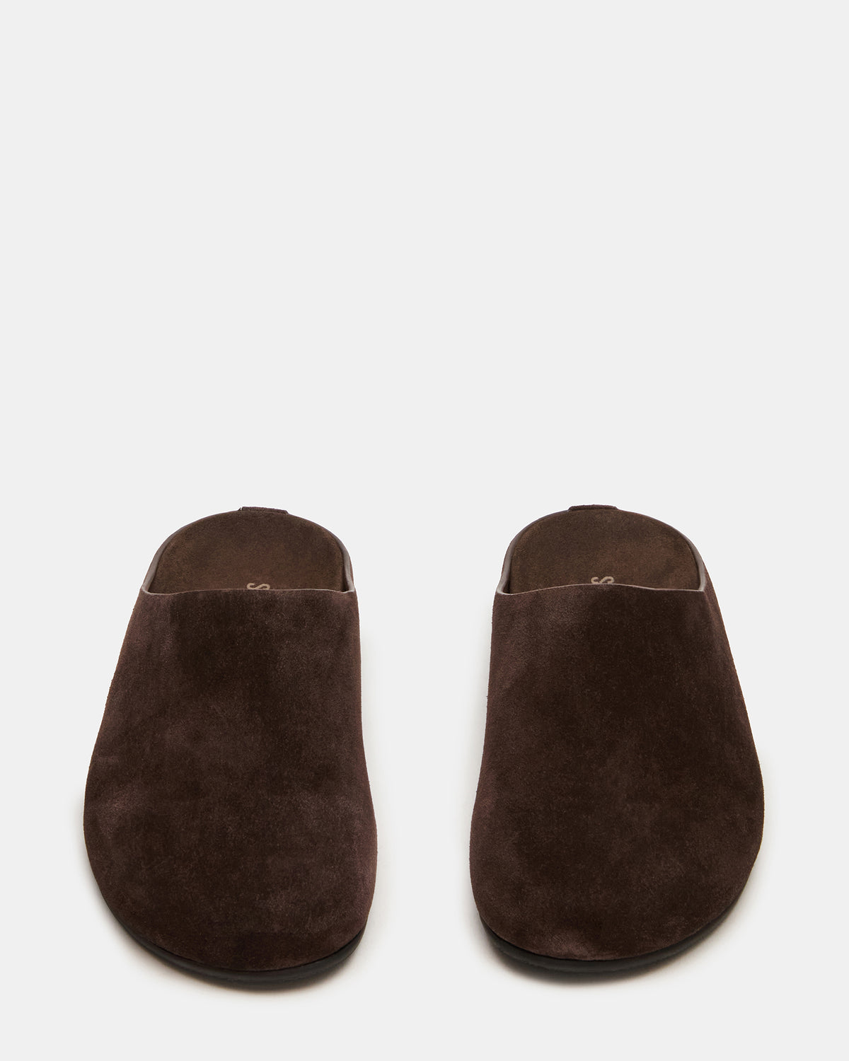 Steve Madden FERN Brown Suede Mule Slip-On Round-Toe Women's Flat