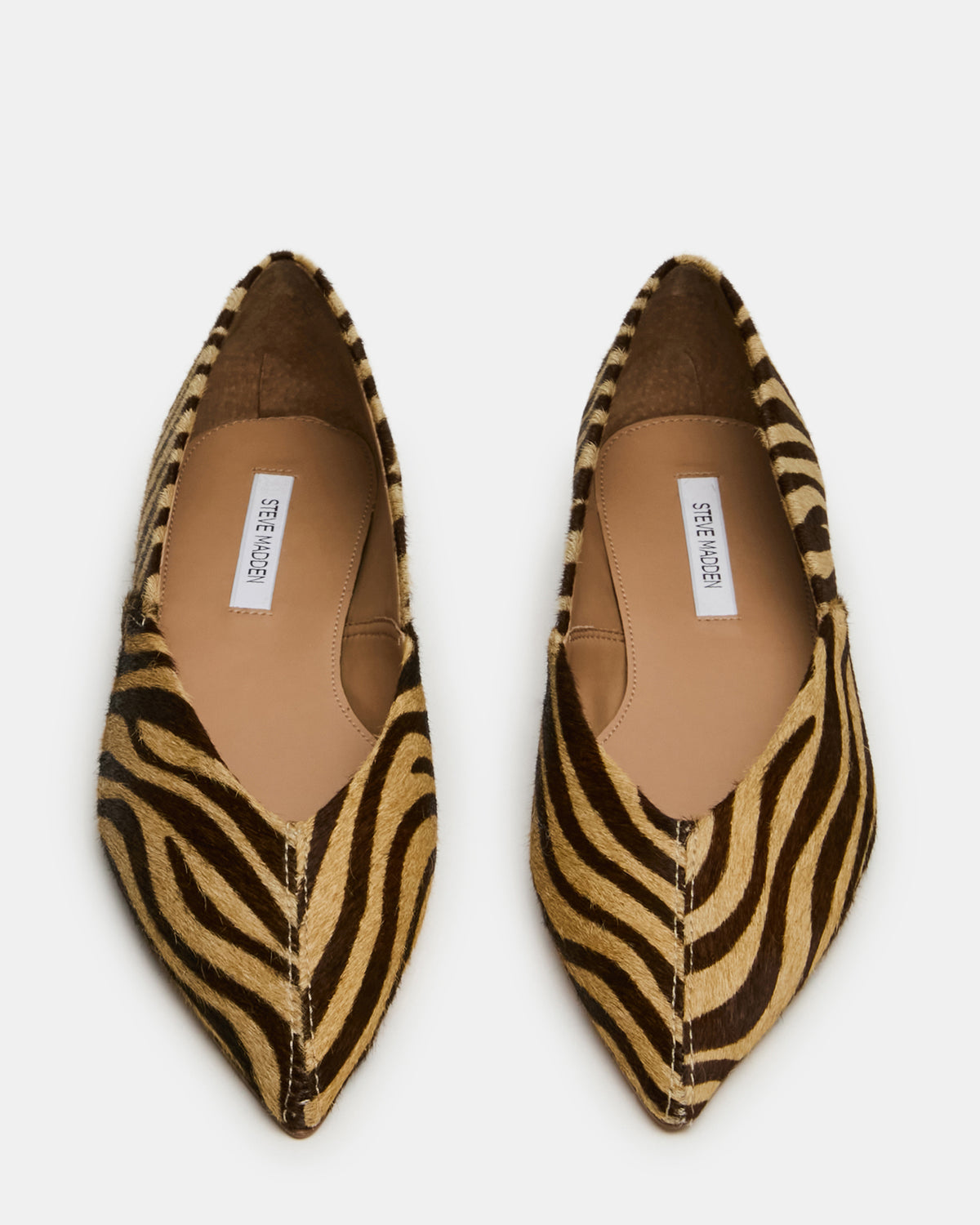 Steve Madden TOVI Tiger Pointed-Toe Ballet Women's Flat