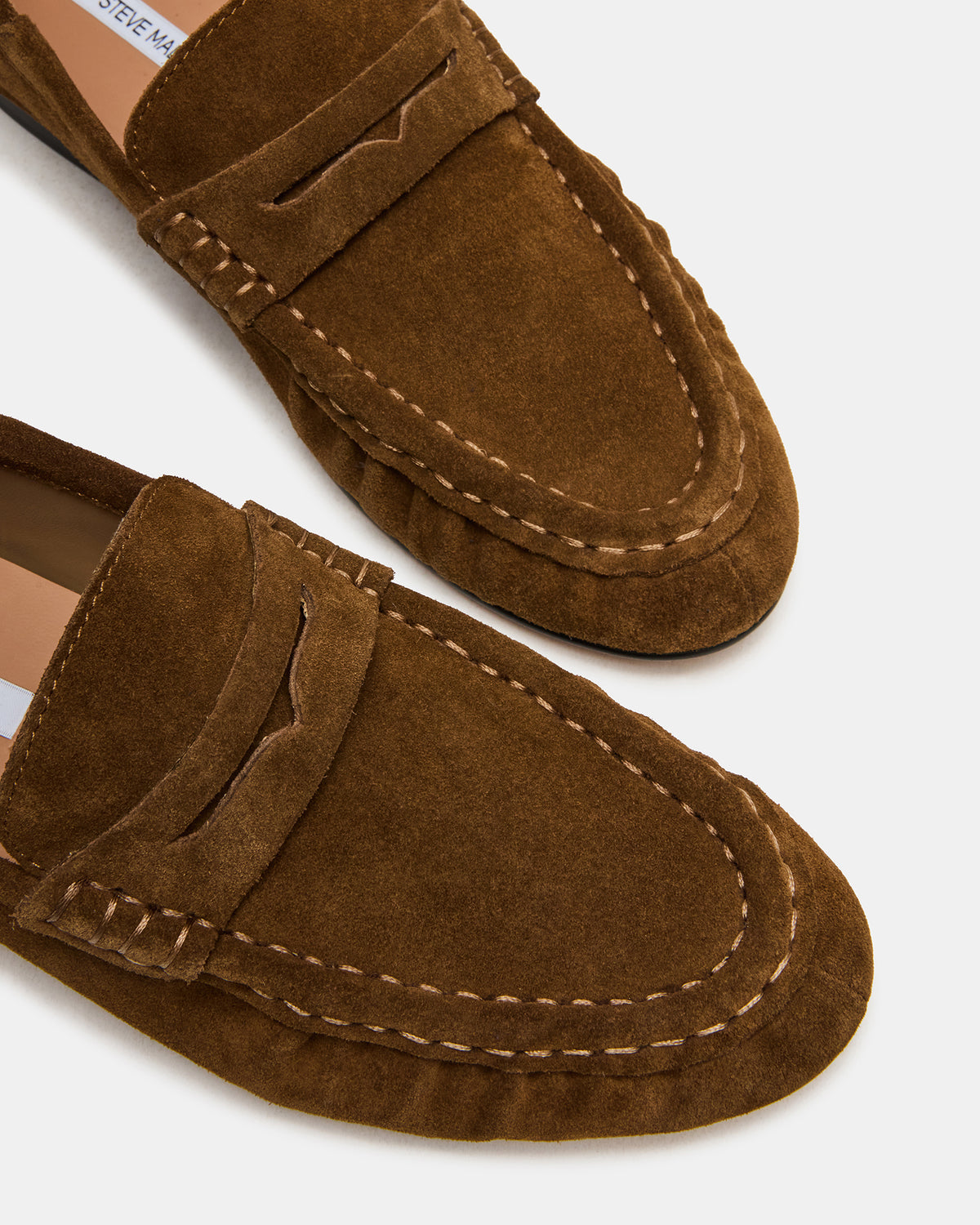 Steve Madden ROGER Taupe Suede Slip-On Women's Loafer