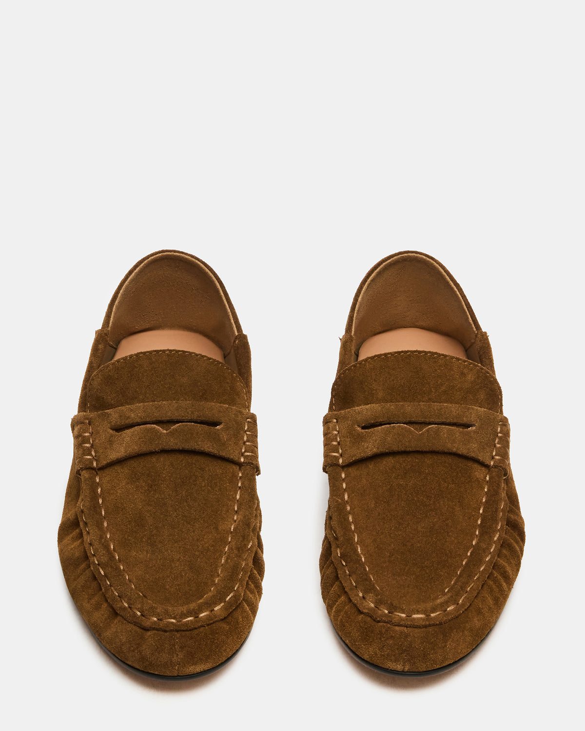 Steve Madden ROGER Taupe Suede Slip-On Women's Loafer