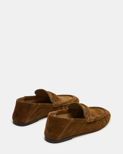Steve Madden ROGER Taupe Suede Slip-On Women's Loafer