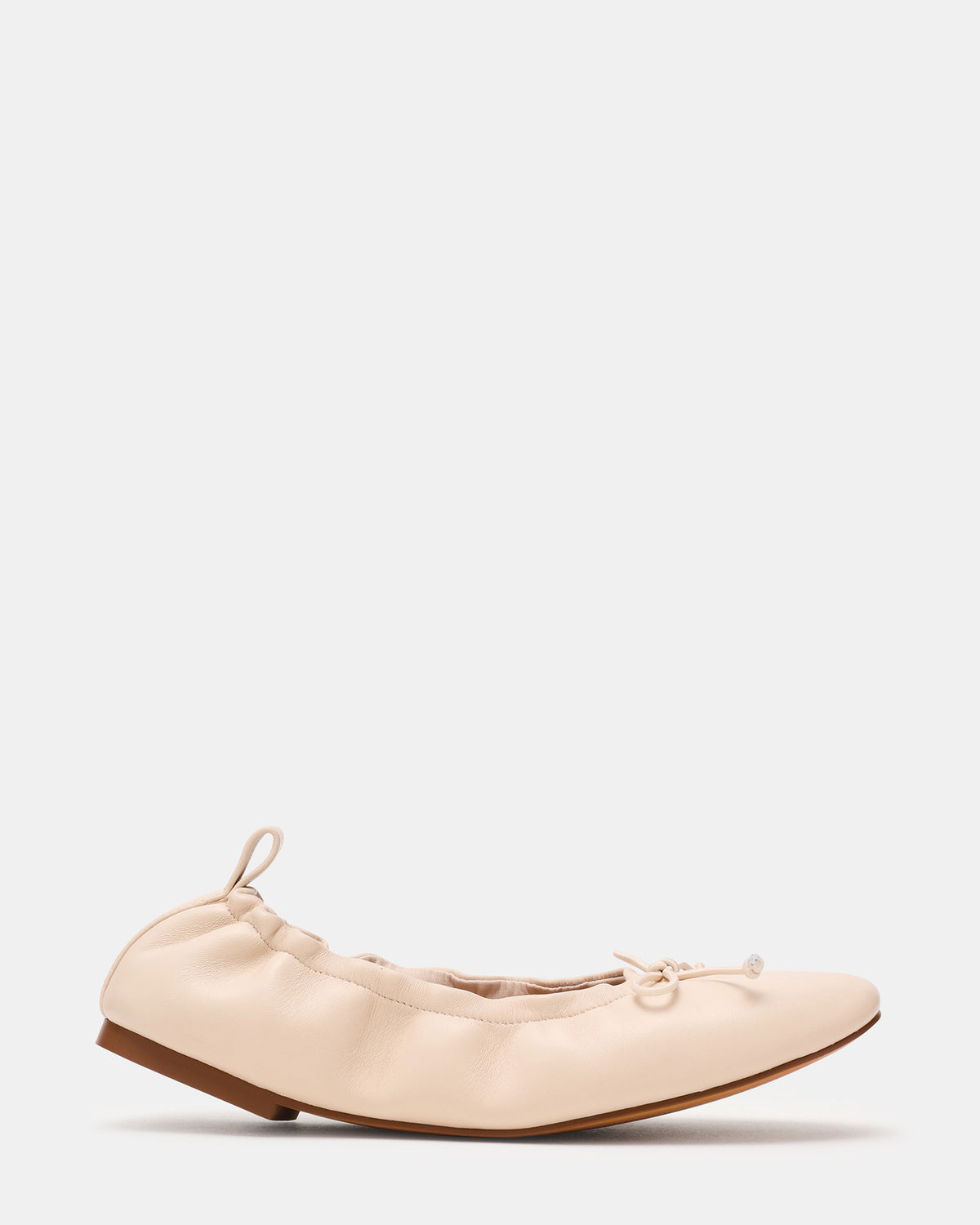 Steve Madden LANTI Bone Leather Bow Round-Toe Women's Flat