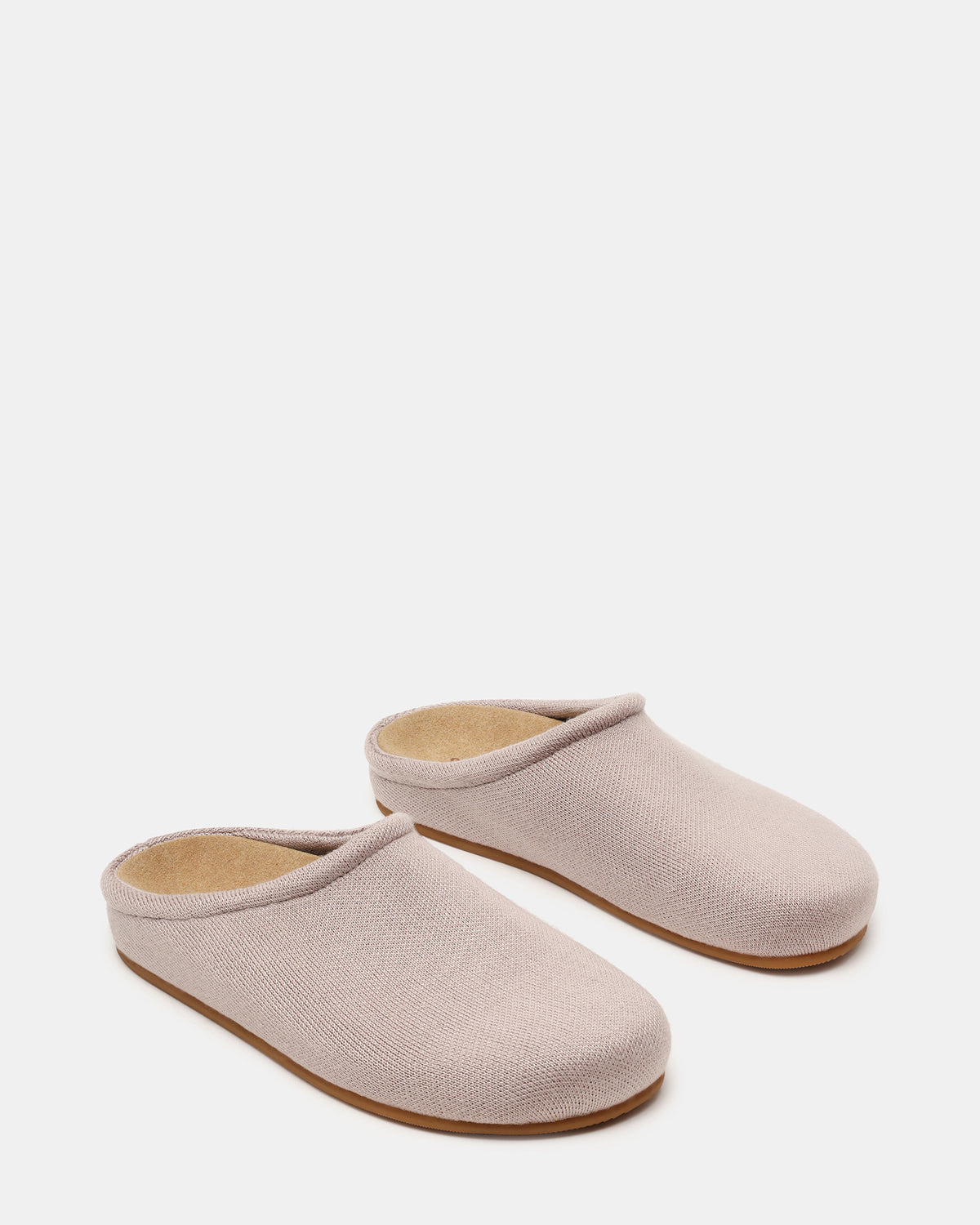 Steve Madden FERN Knit Taupe Mule Slip-On Round-Toe Women's Flat