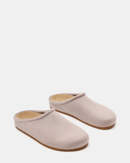 Steve Madden FERN Knit Taupe Mule Slip-On Round-Toe Women's Flat
