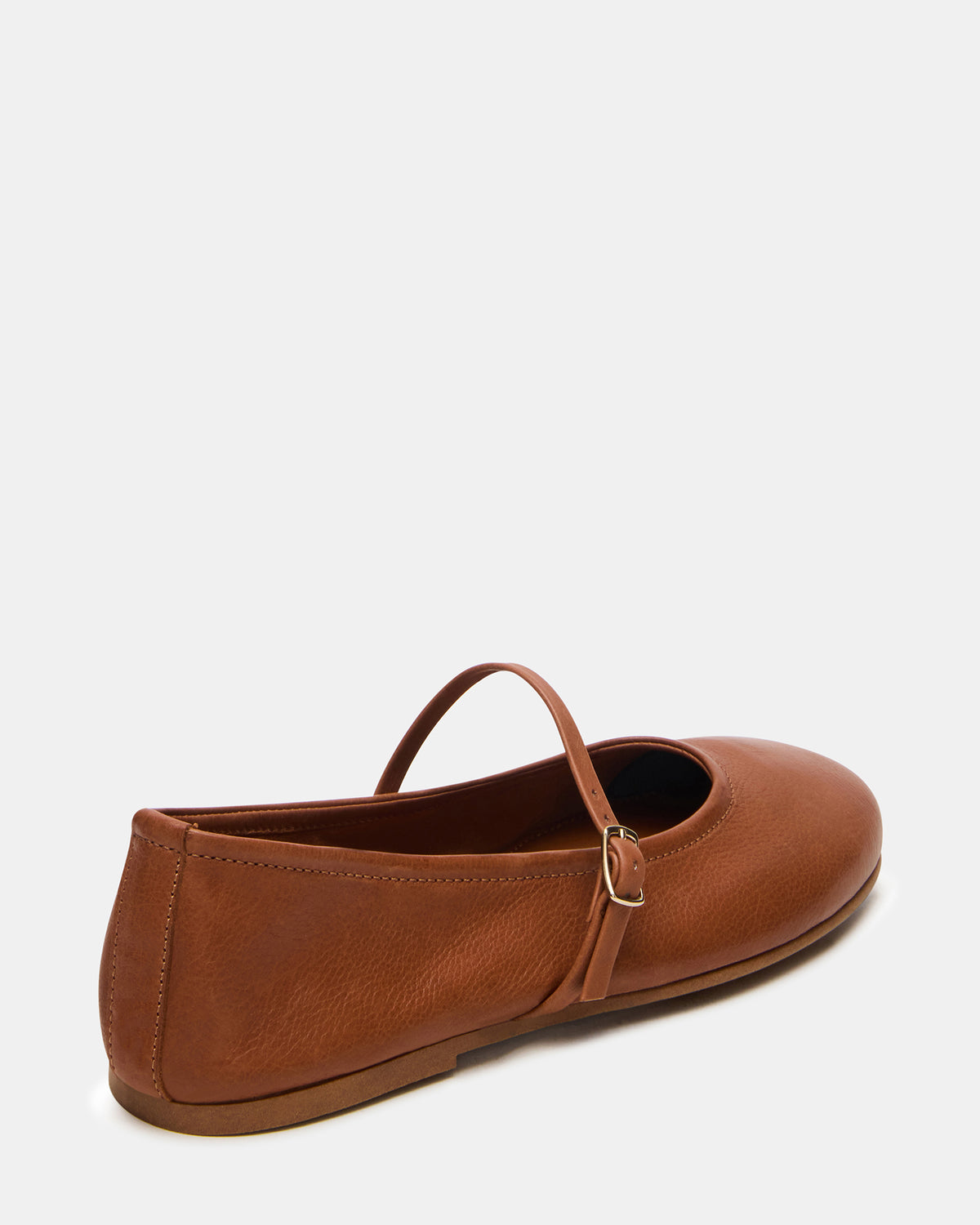 Steve Madden BESETTE Tan Leather Mary Jane Ballet Women's Flat