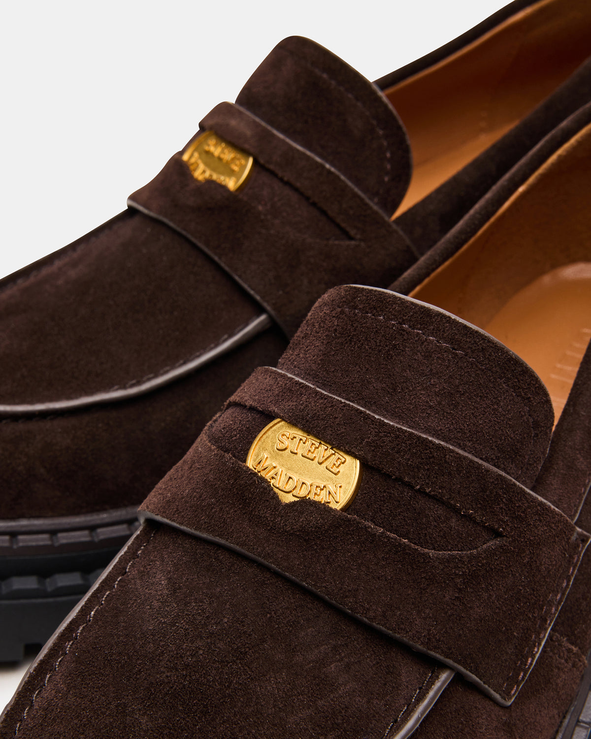 Steve Madden RAFTUS Brown Suede Platform Lug Women's Loafer