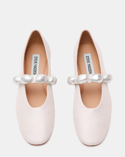 Steve Madden POPPIN Pearl White Mary Jane Ballet Women's Flat