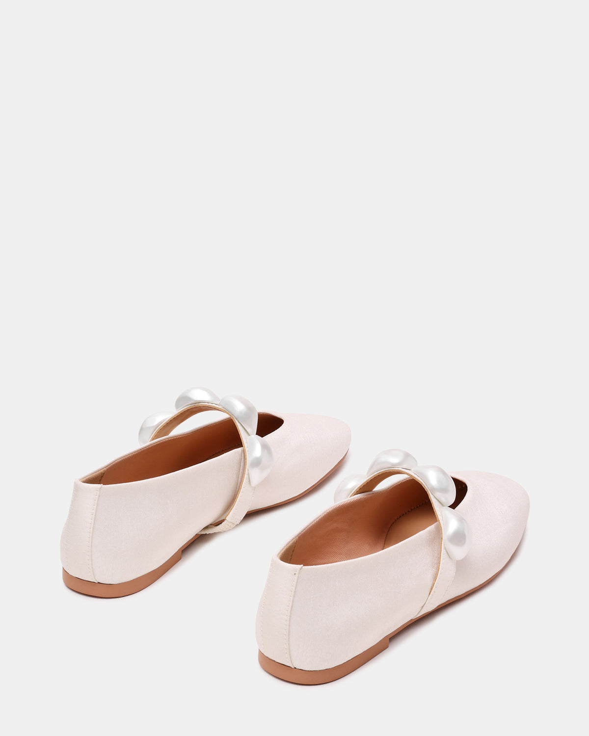 Steve Madden POPPIN Pearl White Mary Jane Ballet Women's Flat