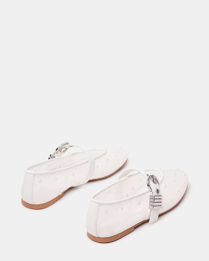 Steve Madden LUCIA Pearl Mesh Mary Jane Ballet Women's Flat