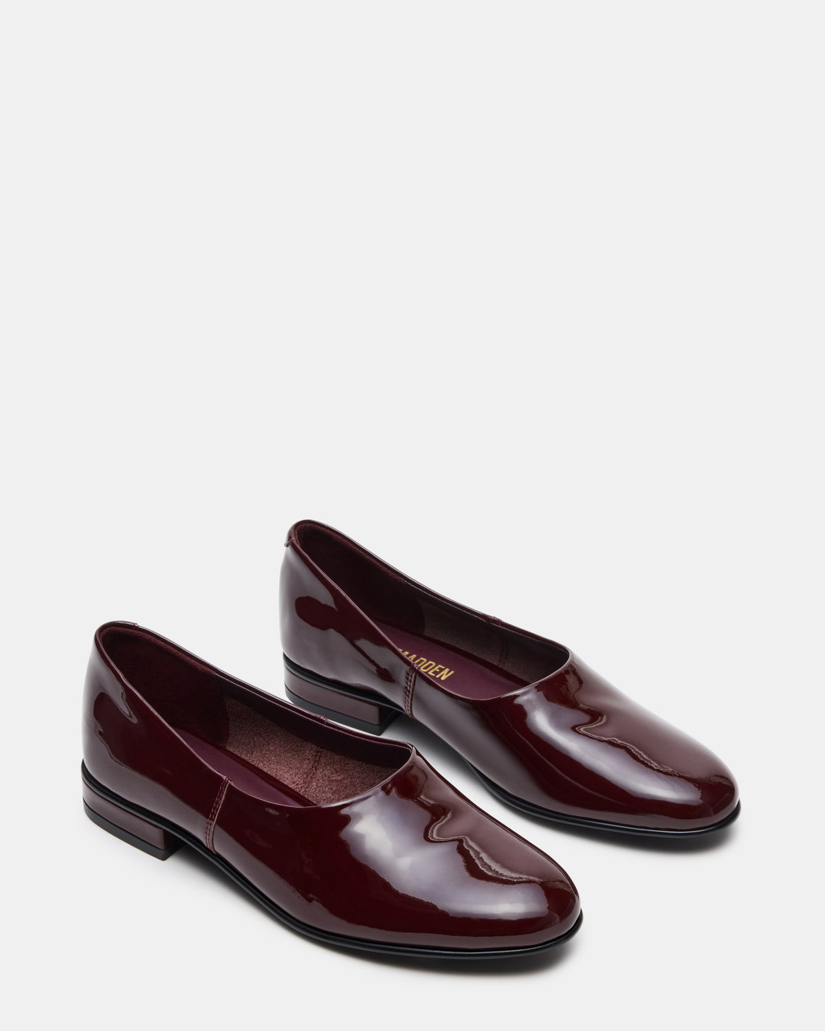Steve Madden RANDALL Burgundy Patent Ballet Women's Flat