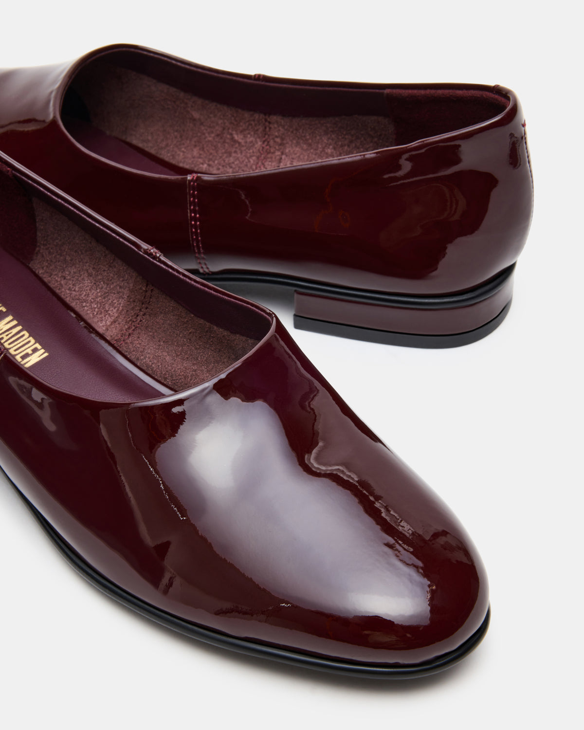 Steve Madden RANDALL Burgundy Patent Ballet Women's Flat