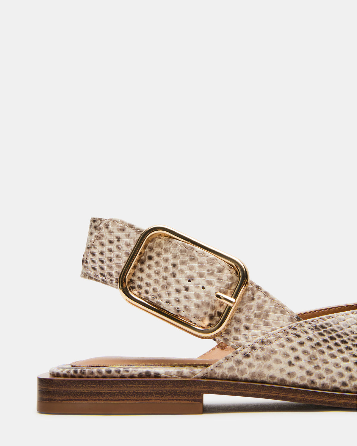 Steve Madden SHAY Snake Pointed-Toe Slingback Ballet Women's Flat