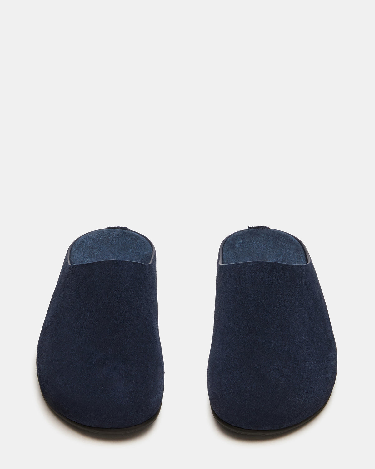 Steve Madden FERN Navy Suede Mule Slip-On Round-Toe Women's Flat