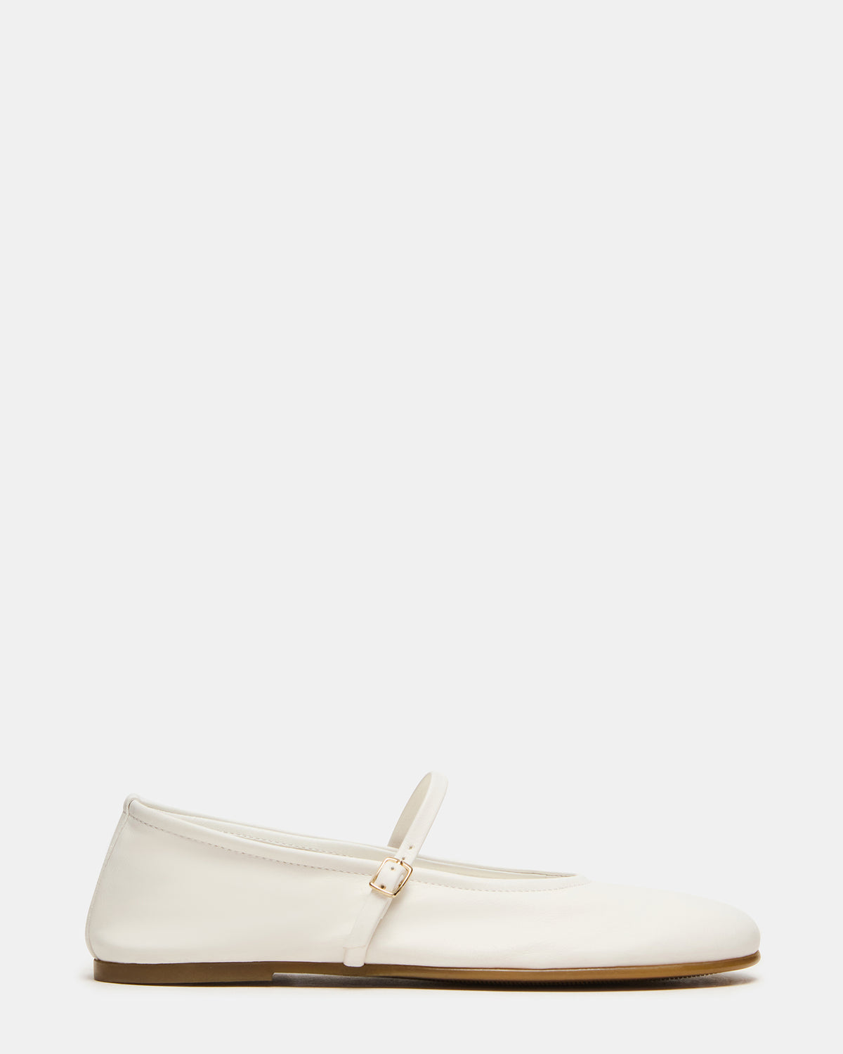 Steve Madden BESETTE Bone Leather Mary Jane Ballet Women's Flat