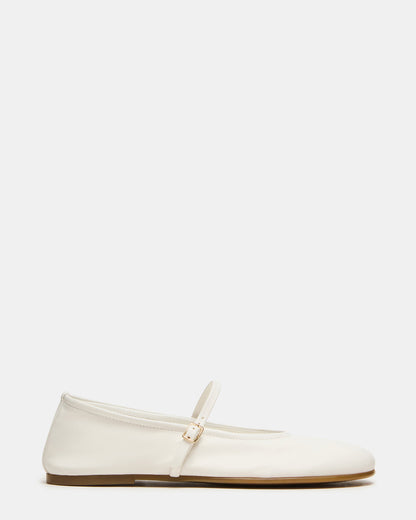 Steve Madden BESETTE Bone Leather Mary Jane Ballet Women's Flat