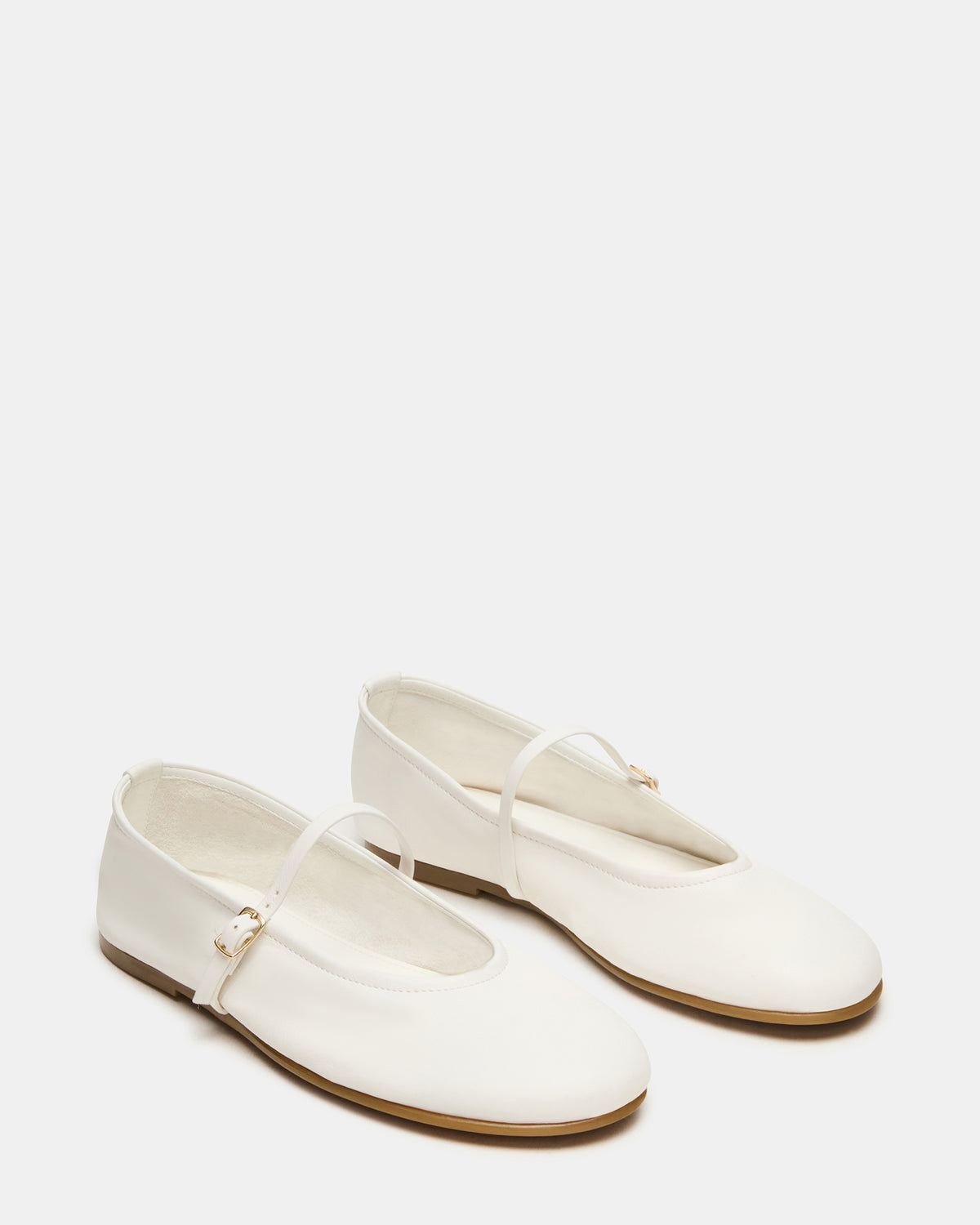 Steve Madden BESETTE Bone Leather Mary Jane Ballet Women's Flat