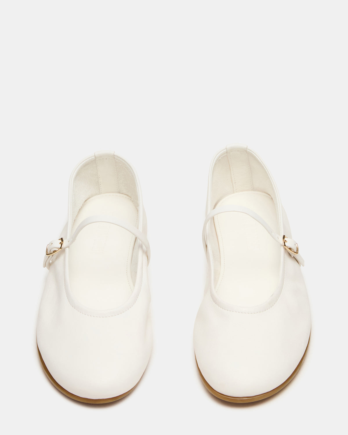 Steve Madden BESETTE Bone Leather Mary Jane Ballet Women's Flat