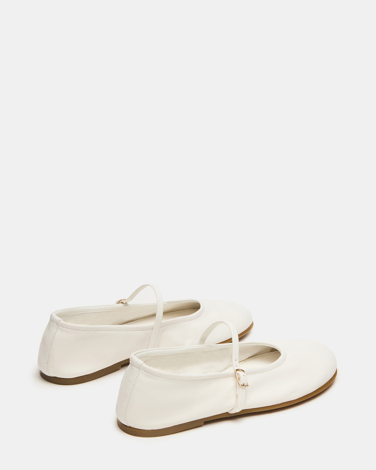 Steve Madden BESETTE Bone Leather Mary Jane Ballet Women's Flat
