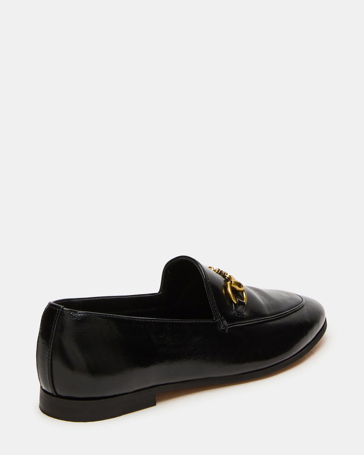 Steve Madden GRAFTON Black Leather Women's Loafer