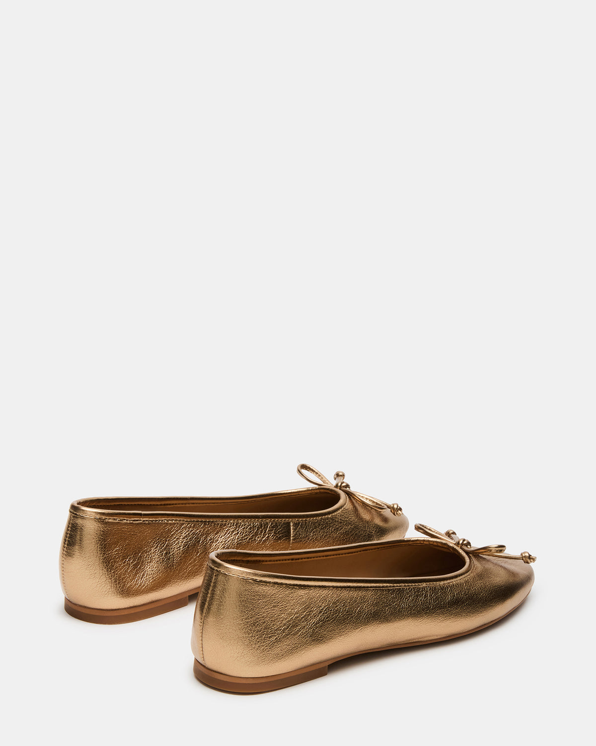 Steve Madden VIXEN Gold Women's Ballet Flats