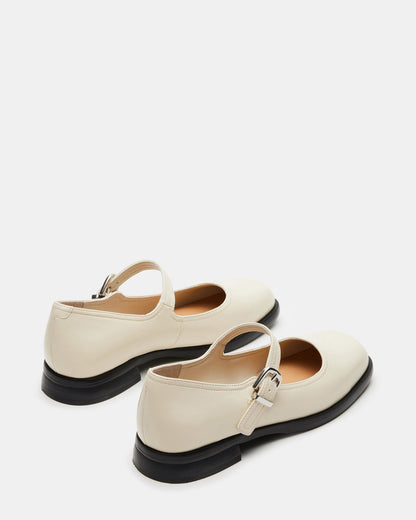 Steve Madden DELANCY Bone Leather Women's Mary Jane Flats