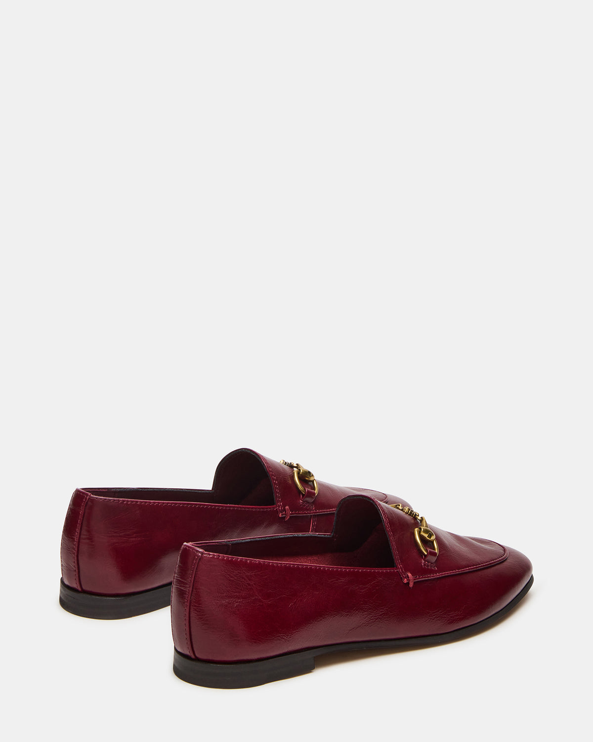 Steve Madden GRAFTON Wine Leather Women's Loafer
