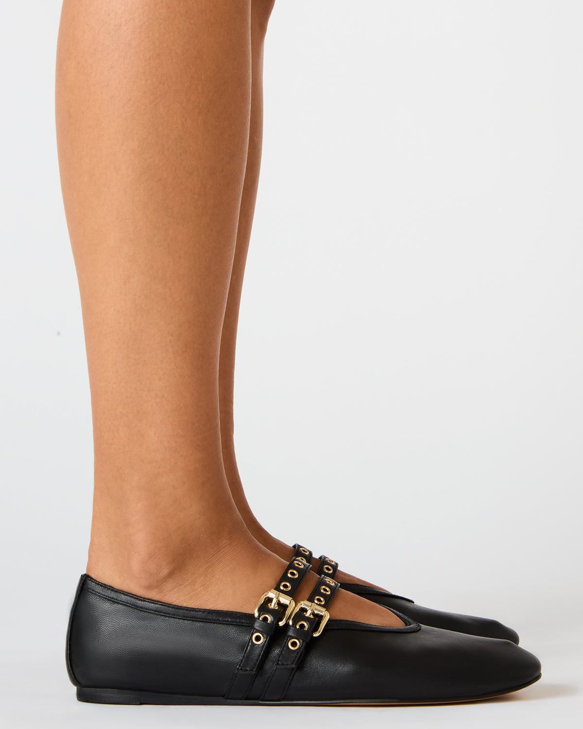 Steve Madden LYDIA Red Suede Square-Toe Mary Jane Ballet Women's Flat