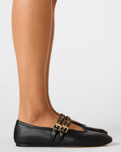 Steve Madden LYDIA Red Suede Square-Toe Mary Jane Ballet Women's Flat