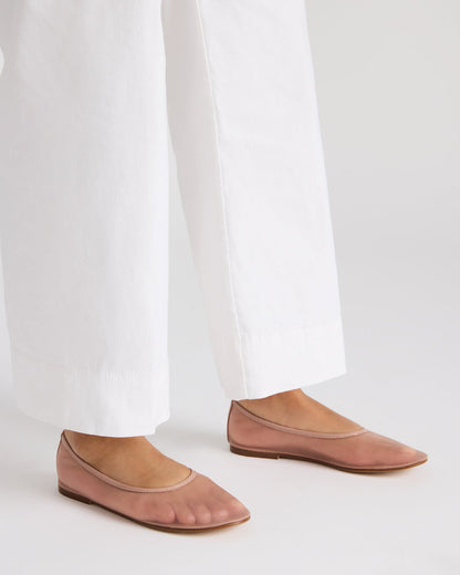 Steve Madden MEADOW Blush Mesh Women's Ballet Flats