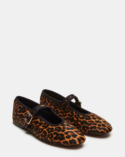 Steve Madden DREAMING Leopard Women's Mary Jane Flats