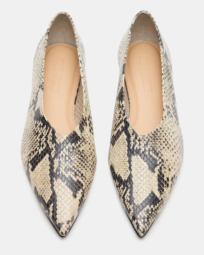 Steve Madden FLOYD Snake Pointed-Toe Ballet Women's Flat