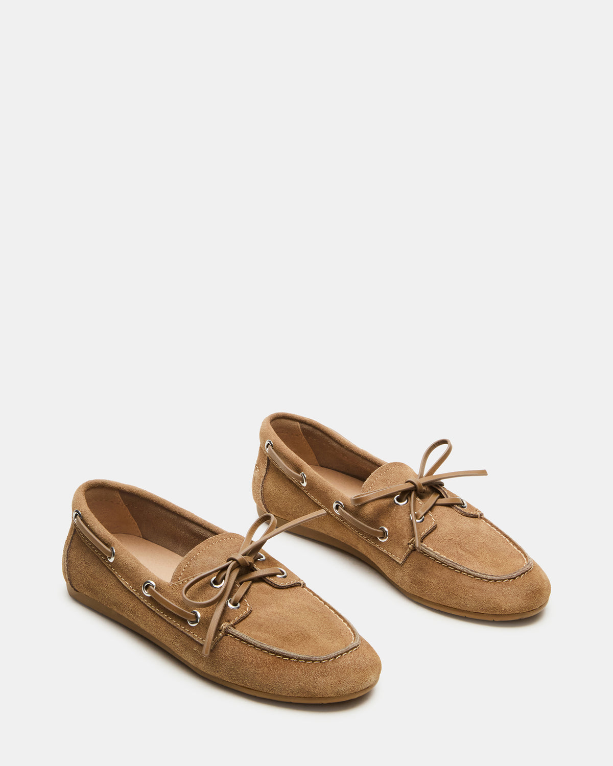 Steve Madden SAG Taupe Suede Women's Boat Shoe