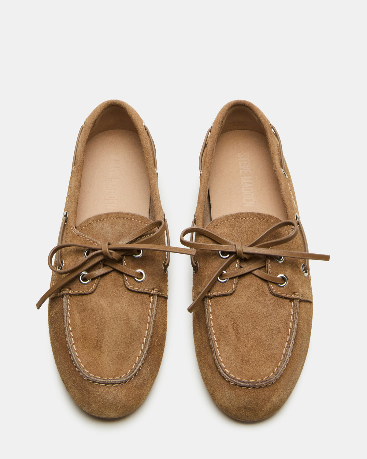 Steve Madden SAG Taupe Suede Women's Boat Shoe