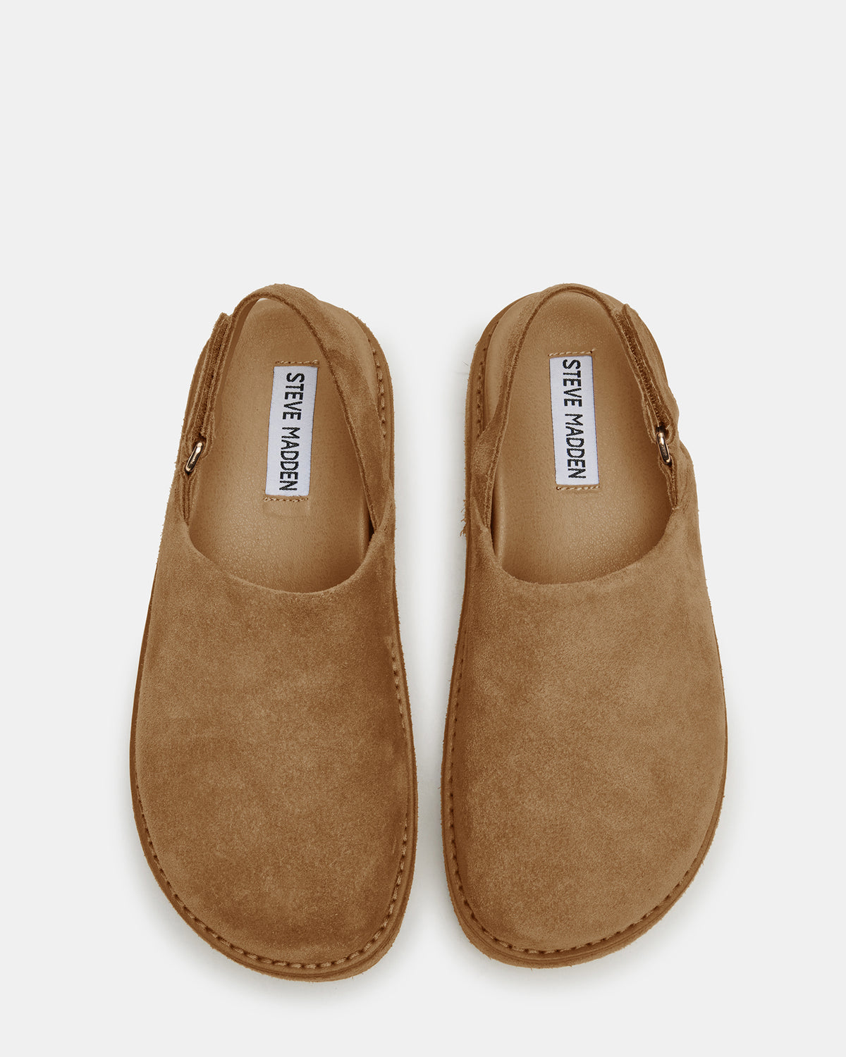 Steve Madden MELLOW Cognac Suede Women's Slingback Platform Clog